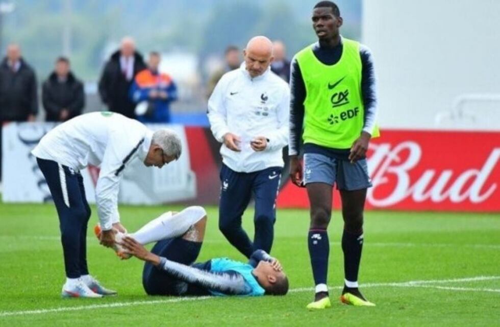 Mbappé sufrió un fuerte golpe y hay preocupación en Francia
