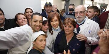 Cristina en un hospital de La Matanza