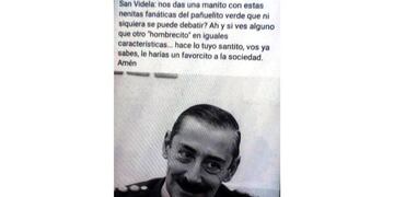 El post de Facebook del docente de Santa Cruz