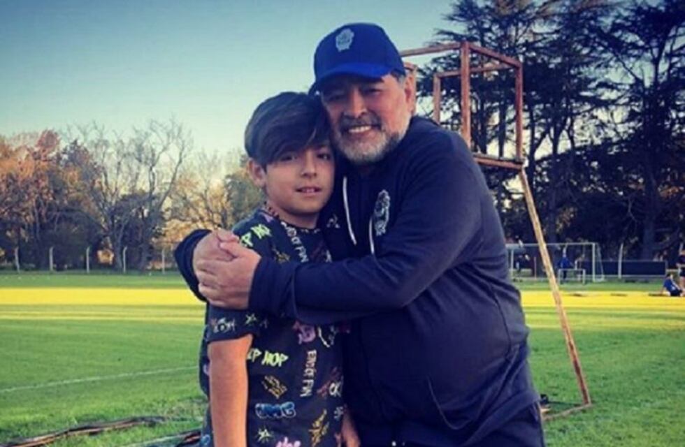 El reencuentro de Diego Maradona con su nieto Benjamín Agüero