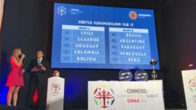 Se sorteu00f3 el Sudamericano Sub 17 de Chile.