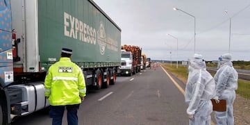Refuerzas los controles por COVID-19 en  Ruta Nacional Nº14 \nCrédito: Gobierno ER