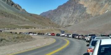 Asu00ed estaba esta mau00f1ana el paso a Chile.