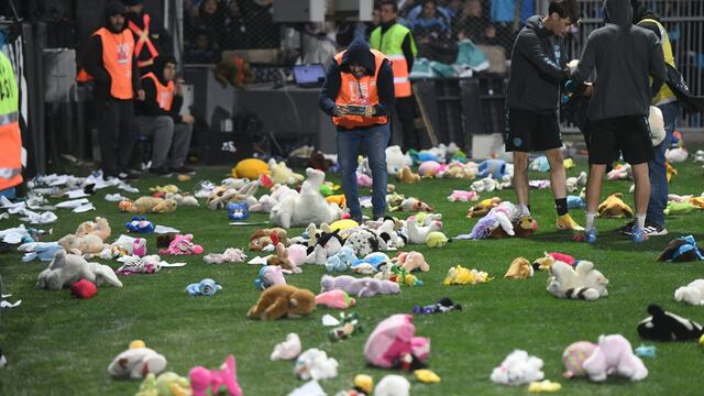 El particular recibimiento para Belgrano ante Estudiantes, por el Día de la Niñez (Facundo Luque / La Voz).