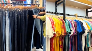 Los precios del outlet que tiene 2x1 en jeans y descuentos del 50% en carteras y camperas