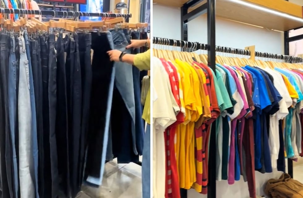 Los precios del outlet que tiene 2x1 en jeans y descuentos del 50% en carteras y camperas de primera marca