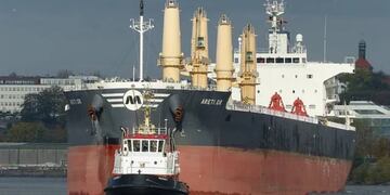 El buque Areti GR partió de San Lorenzo el 8 de abril