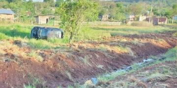 Despiste en San Ignacio dejó un automovilista herido.