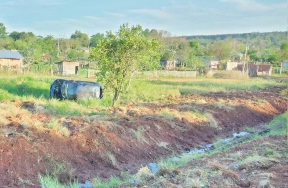 Despiste en San Ignacio dejó un automovilista herido