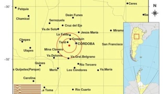 Sismo en Córdoba.