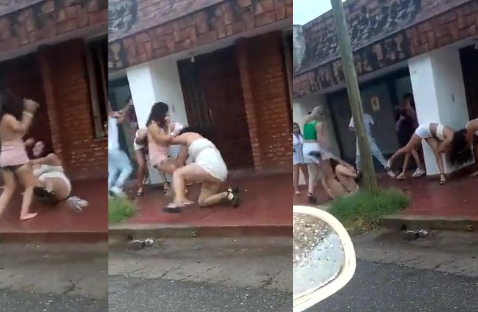 Brutal batalla campal en Cruz del Eje durante Año Nuevo: el video de la salvaje riña