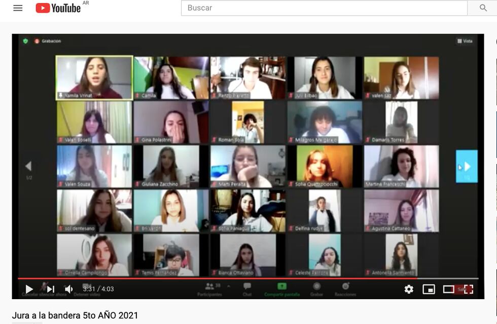 Alumnos del Colegio Nuestra Señora de Fátima en Pérez, juran la bandera