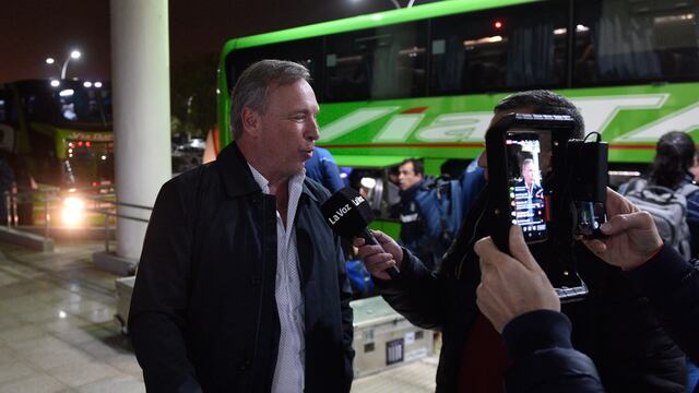 Andrés Fassi, en la previa del partido entre Talleres y Defensa, respaldó a Javier Gandolfi (archivo La Voz).