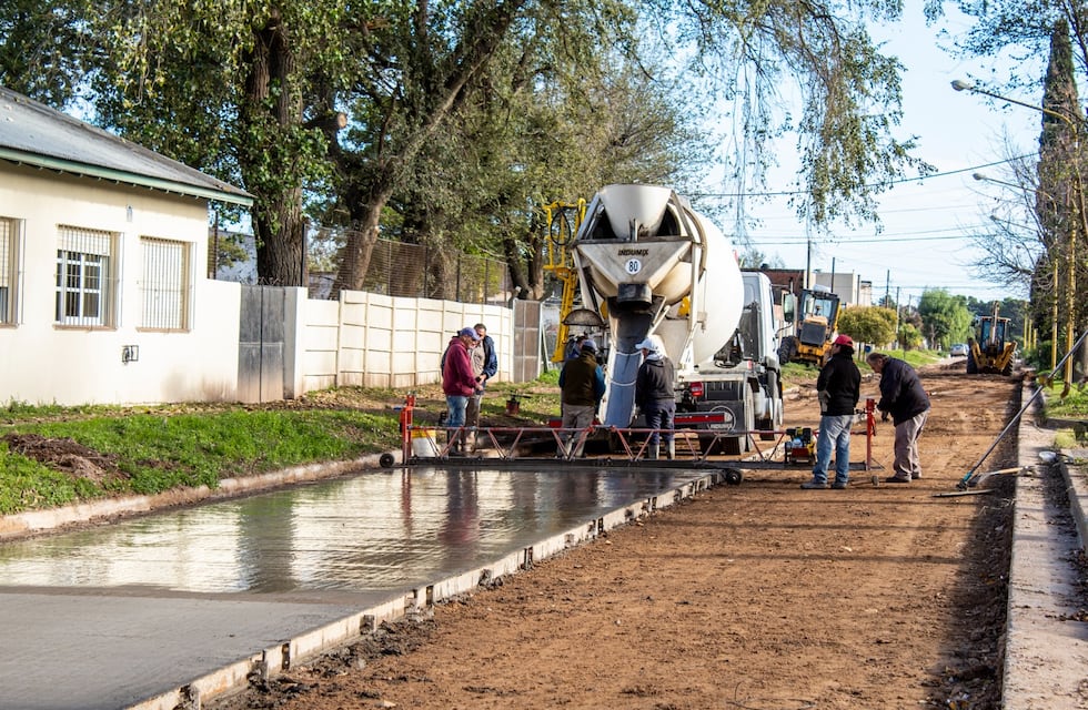 Avanza la obra de pavimentación del Barrio Atepam
