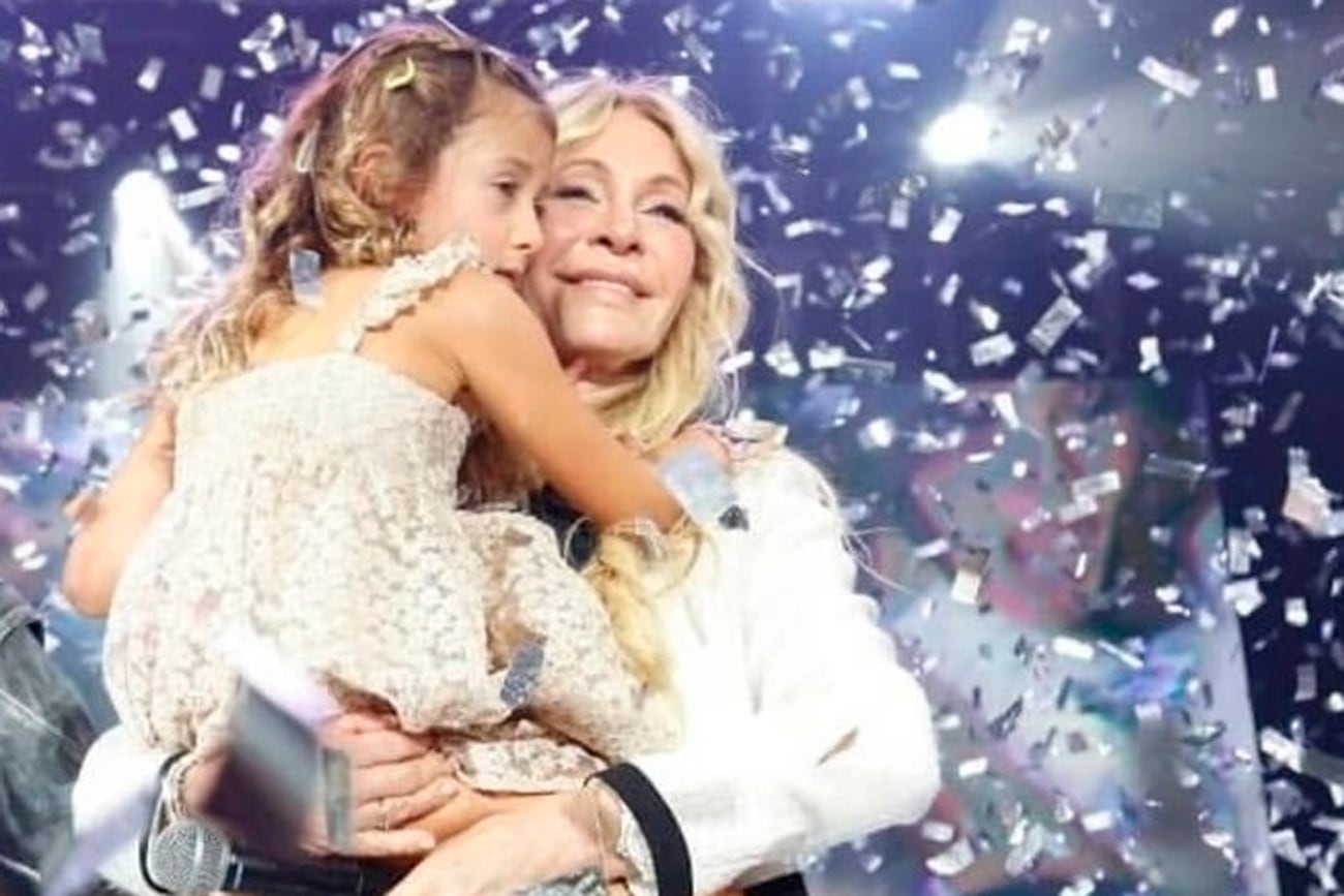 Cris Morena y su nieta Mila. Foto: web.