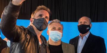 Lisandro Cavatorta, Marcelo Lewandowski y Omar Perotti