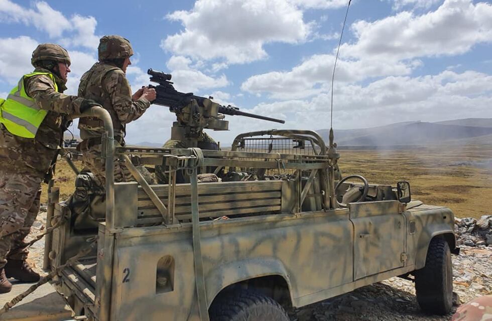 La Fuerza de Defensa británica en las Islas Malvinas se entrenará durante 4 días