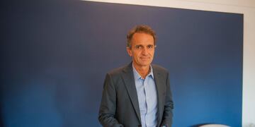 Gabriel Katopodis Ministro de Obras Públicas de la Nación, durante una entrevista. Foto Federico Lopez Claro