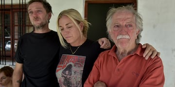 Raúl y Andrea Bocalón, padre y hermana de Javier Bocalón, el taxista asesinado por José Carmona.