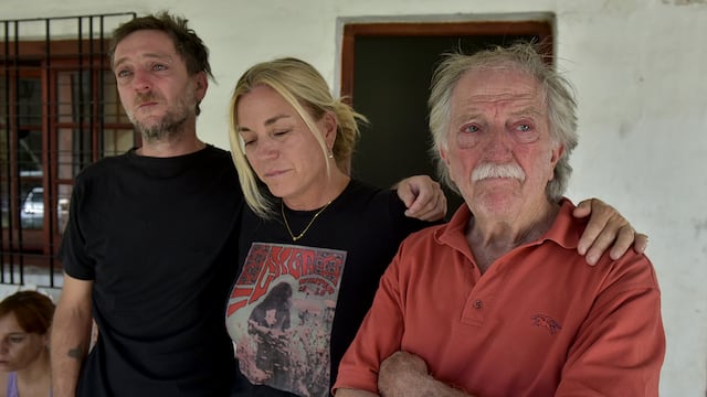Raúl y Andrea Bocalón, padre y hermana de Javier Bocalón, el taxista asesinado por José Carmona.