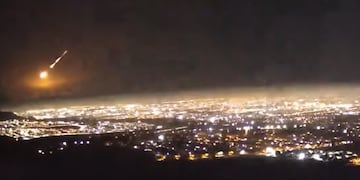 Meteoro entre Mendoza y Chile
