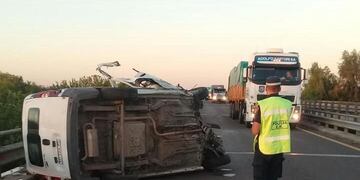 Accidente Ruta 14\nCrédito: Policía Entre Ríos