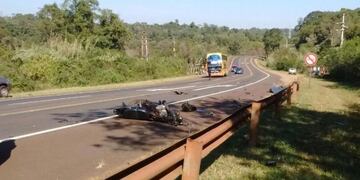 El accidente ocurrió en la ruta 12, cerca de Ruiz de Montoya\u002E