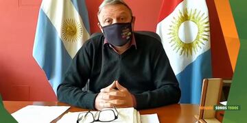 Intendente de Cosquín, Gabriel Musso\u002E (Foto: captura / video Facebook Municipalidad de Cosquín Oficial)\u002E