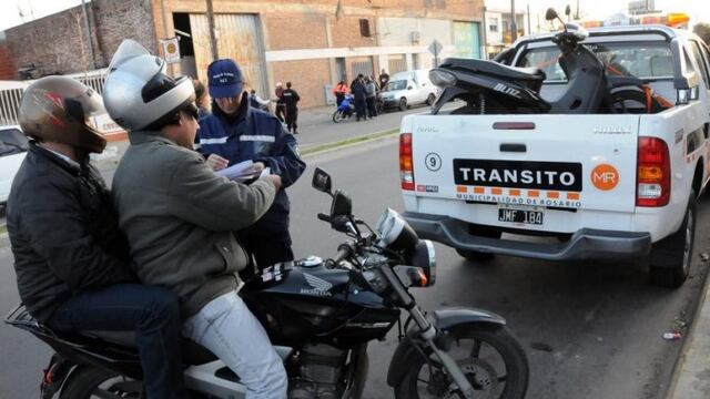 Controles de motos en Rosario