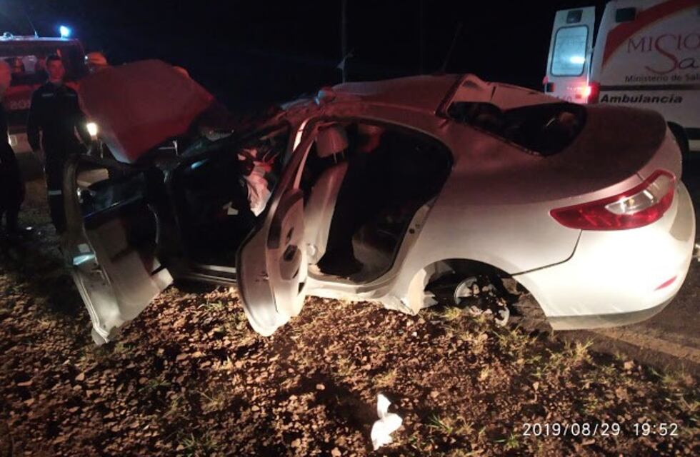 Choque fatal en San Vicente entre un auto y una moto