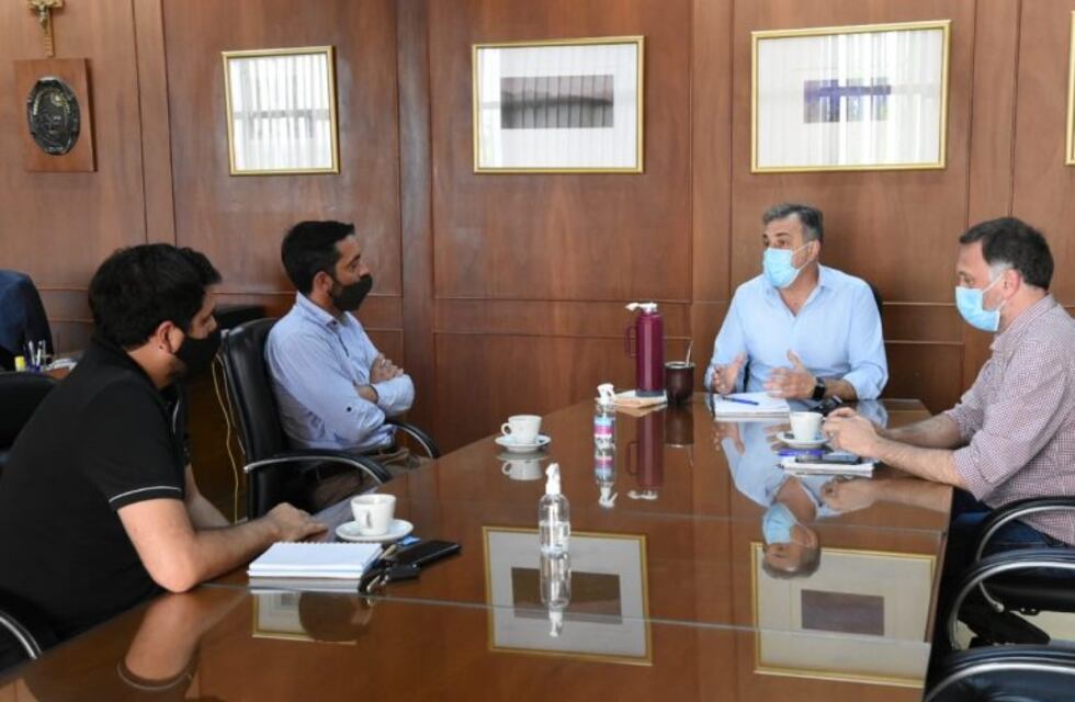 Primera reunión de Luis Castellano con el nuevo presidente del Centro Comercial, Diego Castro