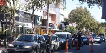 Controles vehiculares en distintos puntos de la ciudad