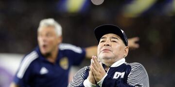 Diego Maradona continúa con su rutina física: \