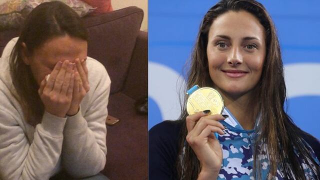 Georgina Bardach emocionada por la medalla de oro de su hermana, Vicky\u002E