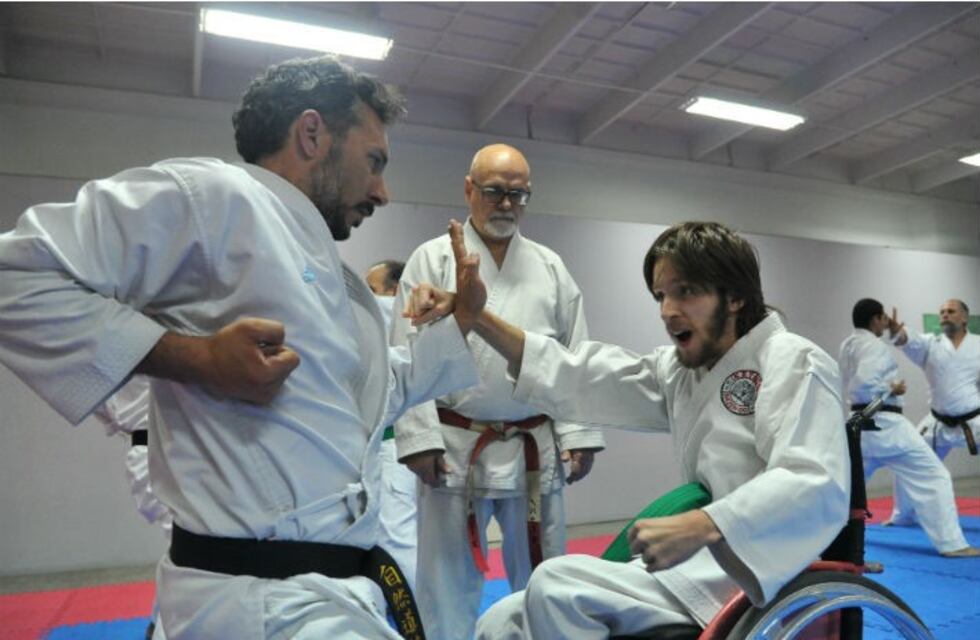 Diego Castello, la historia de superación del primer karateca de Córdoba en silla de ruedas