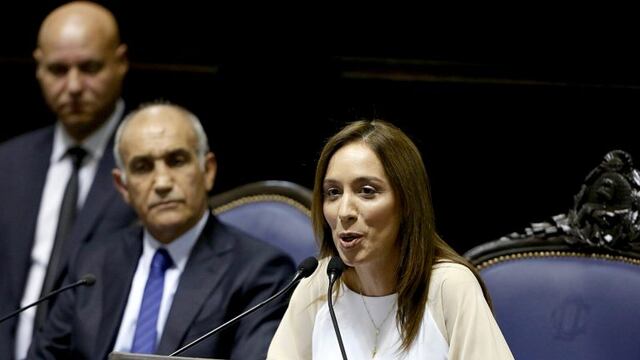 DYN37, LA PLATA 01/03/17, LA GOBERNADORA DE LA PROVINCIA DE BUENOS AIRES, MARIA EUGENIA VIDAL, DURANTE LA INAUGURACION DEL PERIODO DE SESIONES ORDINARIAS DE LA LEGISLATURA BONAERENSE.rnFOTO:.DYN/SALVADOR SANTIAGO. la plata buenos aires maria eugenia vida