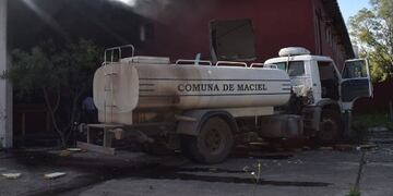 Incendio en un frigorífico de Maciel\u002E (Info Más)