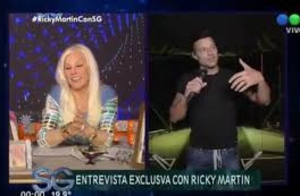 Susana Giménez transmitió el show de Ricky Martin y lo entrevistó en vivo