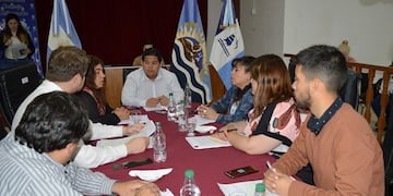 reunión por transporte público