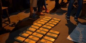 Detuvieron a tres personas por llevar casi 40 kilos de marihuana\u002E (Web)\u002E