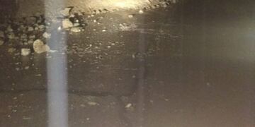 Desmoronamiento de la ruta en Termas de Reyes