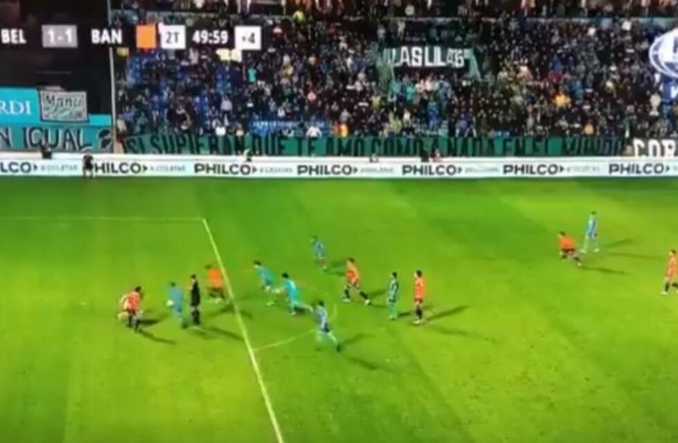 La increíble jugada con la que Banfield le empató a Belgrano en el último minuto