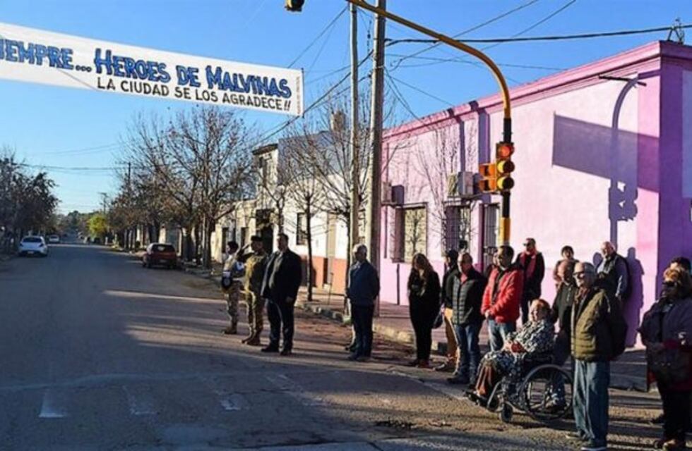 Inauguraron un mural en Santa Rosa como homenaje a los héroes de Malvinas