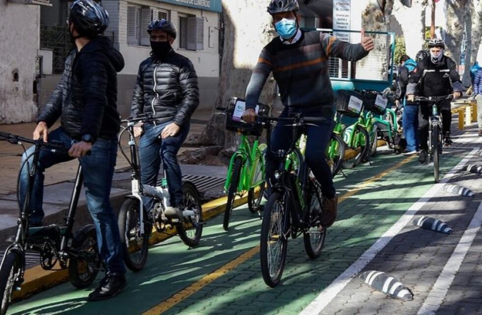En Ciudad habilitaron un tramo de la nueva ciclovía de avenida San Martín