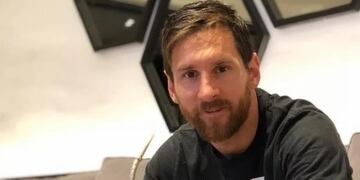 Después de un triunfo con Barcelona, Messi mostró un mate bien leproso en las redes\u002E (Archivo)