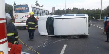 Accidente de tránsito en el ingreso de Carlos Paz