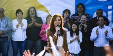 Participó de un acto en el partido bonaerense de Escobar junto al intendente local, Ariel Sujarchuk\u002E (Twitter)