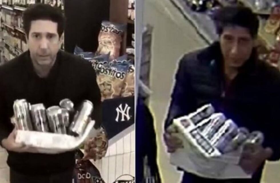 "Ross" de "Friends" parodió el robo de un delincuente que se volvió viral por ser igual a él