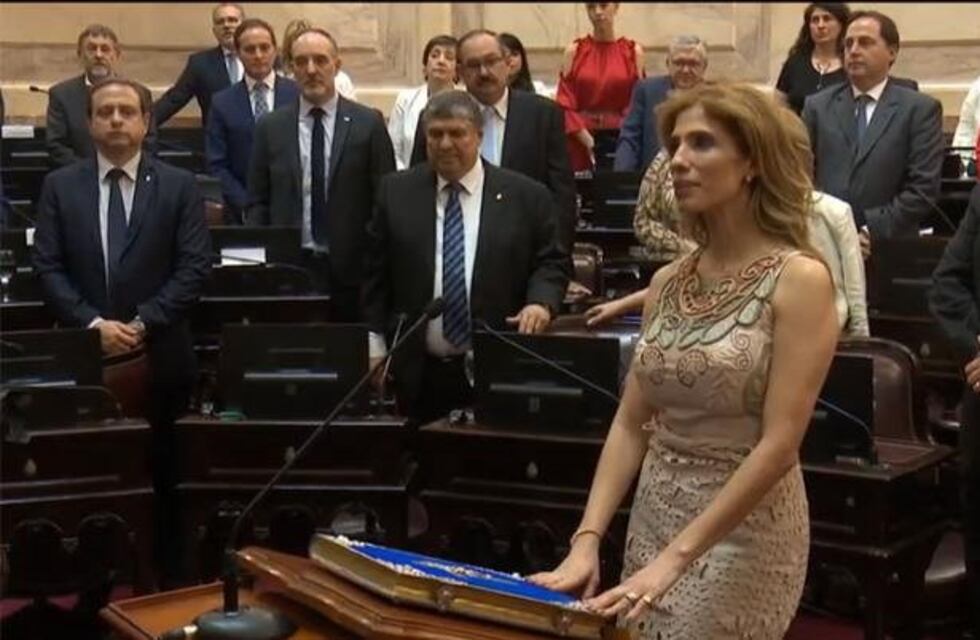 Claudia de Zamora juró como presidenta provisional de la Cámara de Senadores
