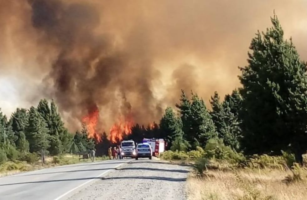 Desesperación en Epuyén por llamas de hasta 30 metros